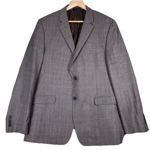 Lauren Ralph Lauren Slim Fit 44R Sport Coat Windowpane Wool Blazer